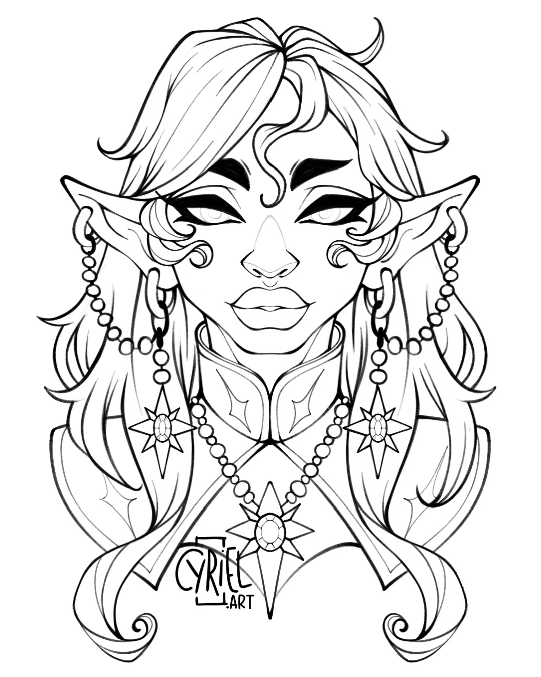 Lineart - White background